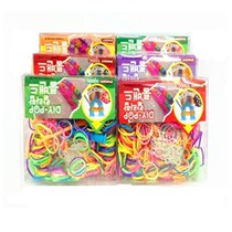 Korean woven bracelet hand rope camouflage rainbow rubber band Children DIY handmade toys 20 boxes