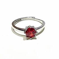 (A must-photo for new fans) (Pavilion Master Jewelry) Moissanite Garnet Ring