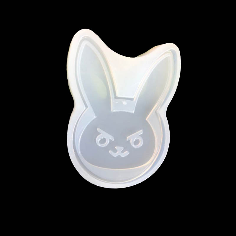 Crystal Epoxy DIY Handmade Trang sức Mặt dây chuyền Keychain Mặt dây chuyền Thỏ Pill Silicone Khuôn khuôn silicon