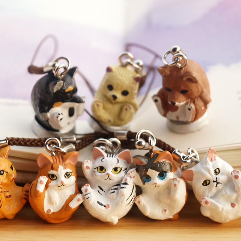 Animal model pendant funny cute cat dog bag pendant mobile phone lanyard gift DIY accessories