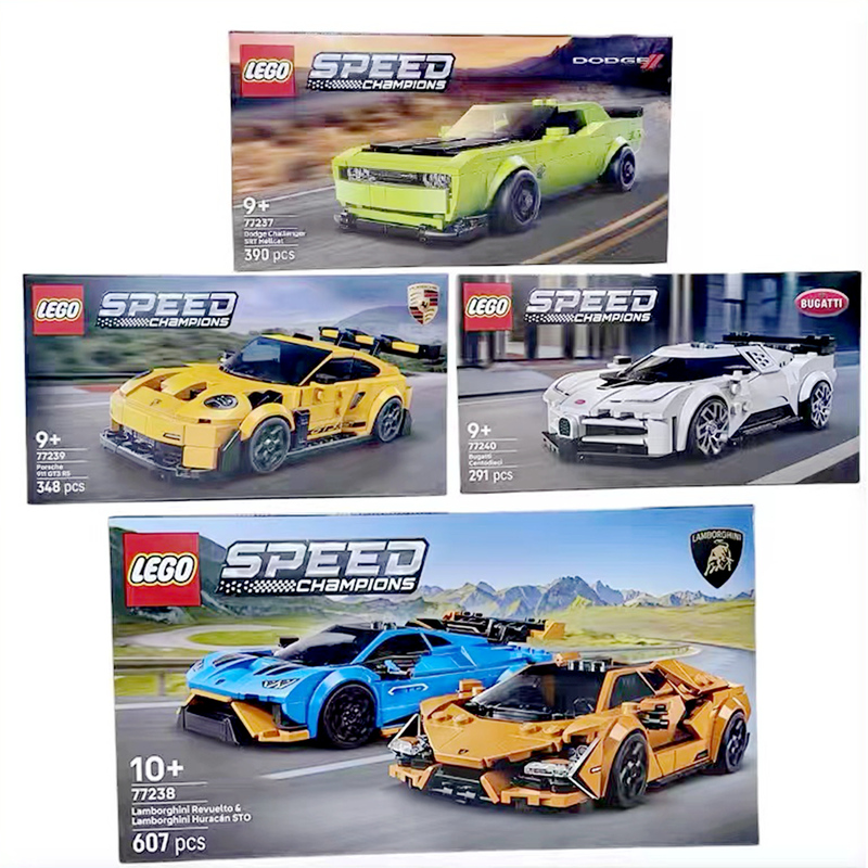 Lego Speed Racing Car 76895 Ferrari 77240 Bugatti 76923 Lamborghini Building Block Toys
