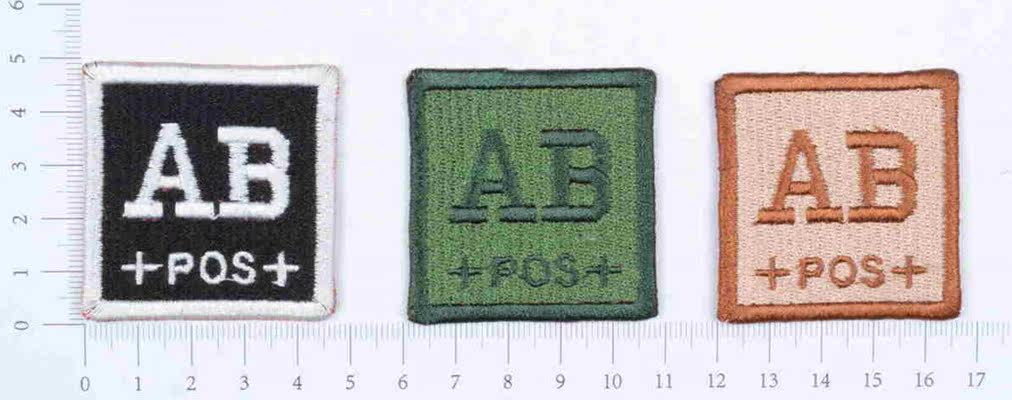 DIY customizes American Memorial Blood Type AB Arm - Chapter Magic Paste Clothing - stamped arm - seal custom chapter