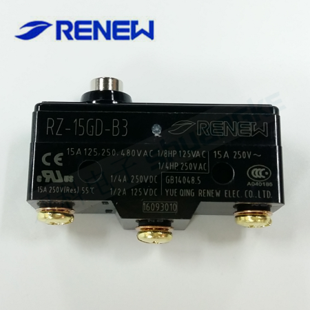 RENEW Langbird electronic microswitch RZ-15GD-B3 plug post short button type limit switch LXW5-11D1