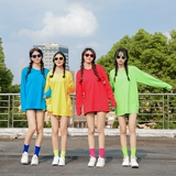 Осенний цветной лонгслив, хлопковая футболка, рубашка, для подружки невесты