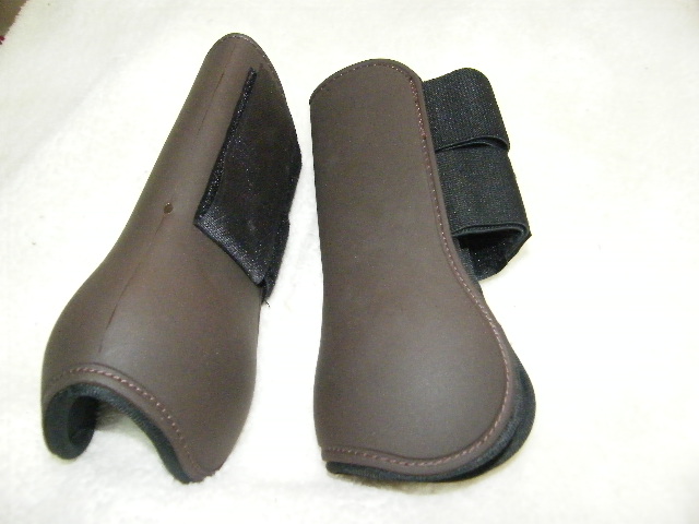Horse racing guard leg armguard legs front leg 1 against equestrian brown