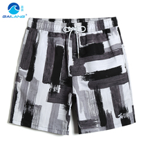 Ginas new mens speed dry beach pants loose swimming trunks can be launched with anti-embarrassment swim trunks and spa thin shorts