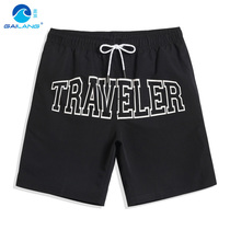 Gina Beach Pants Mens Black Pigmented Shorts 50% Speed Dry Easy Swimming Pants Holiday Casual Big Code Downpable Water