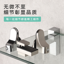 Stainless steel adjustable glass fixing clip bracket f clip glass clip alloy holder fish mouth clip clapboard plate holder