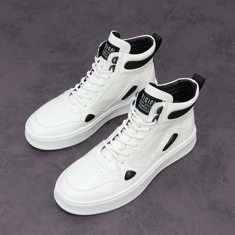 European Station Spring New Men Young Bay Cowboy Boots Personality Thick Sound Increases Martin Boots Current Shoes