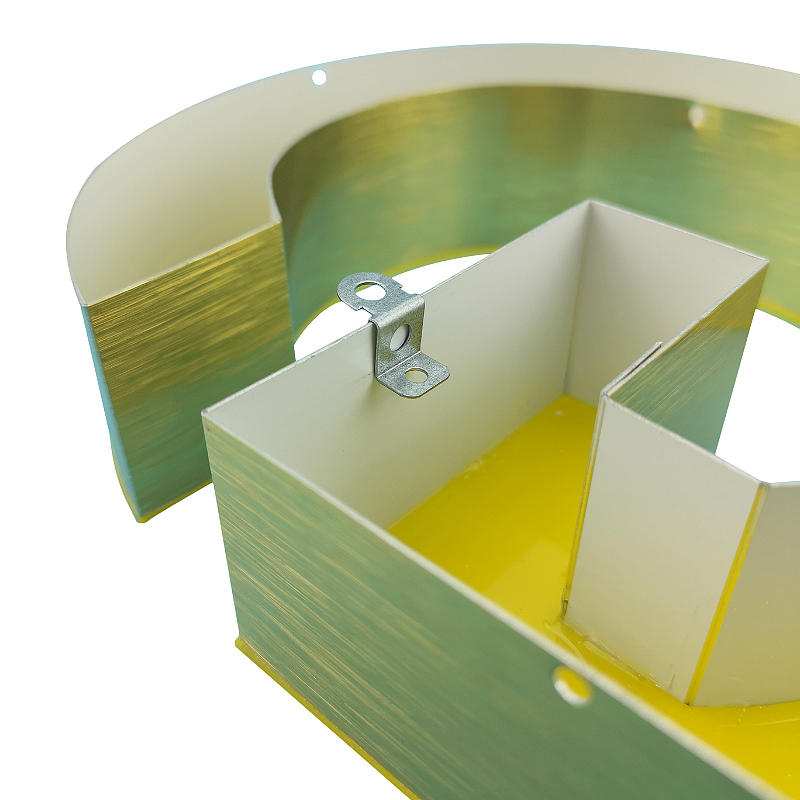 New z-shaped luminous word mounting angle code borderless word stainless steel word back bottom plate assembly card fixed ear
