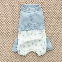 Синий цветочный (без рукава)