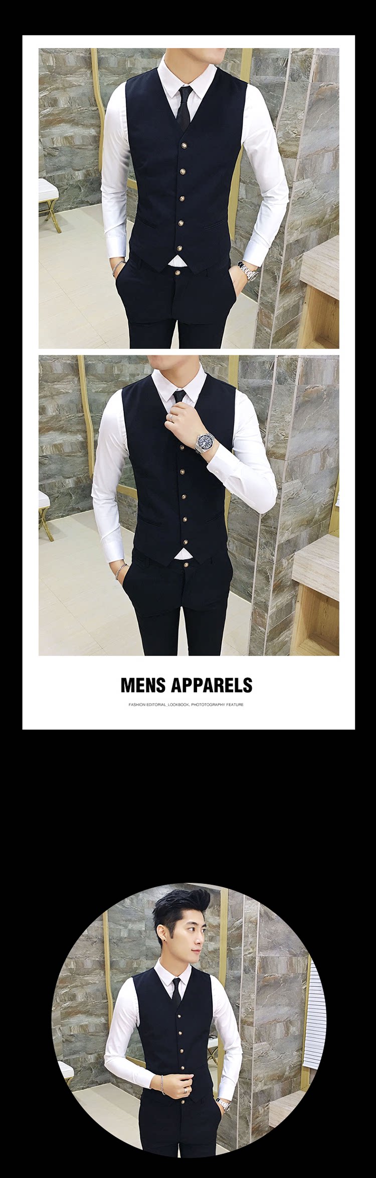 Costume homme en coton pour automne - Ref 1554651 Image 51