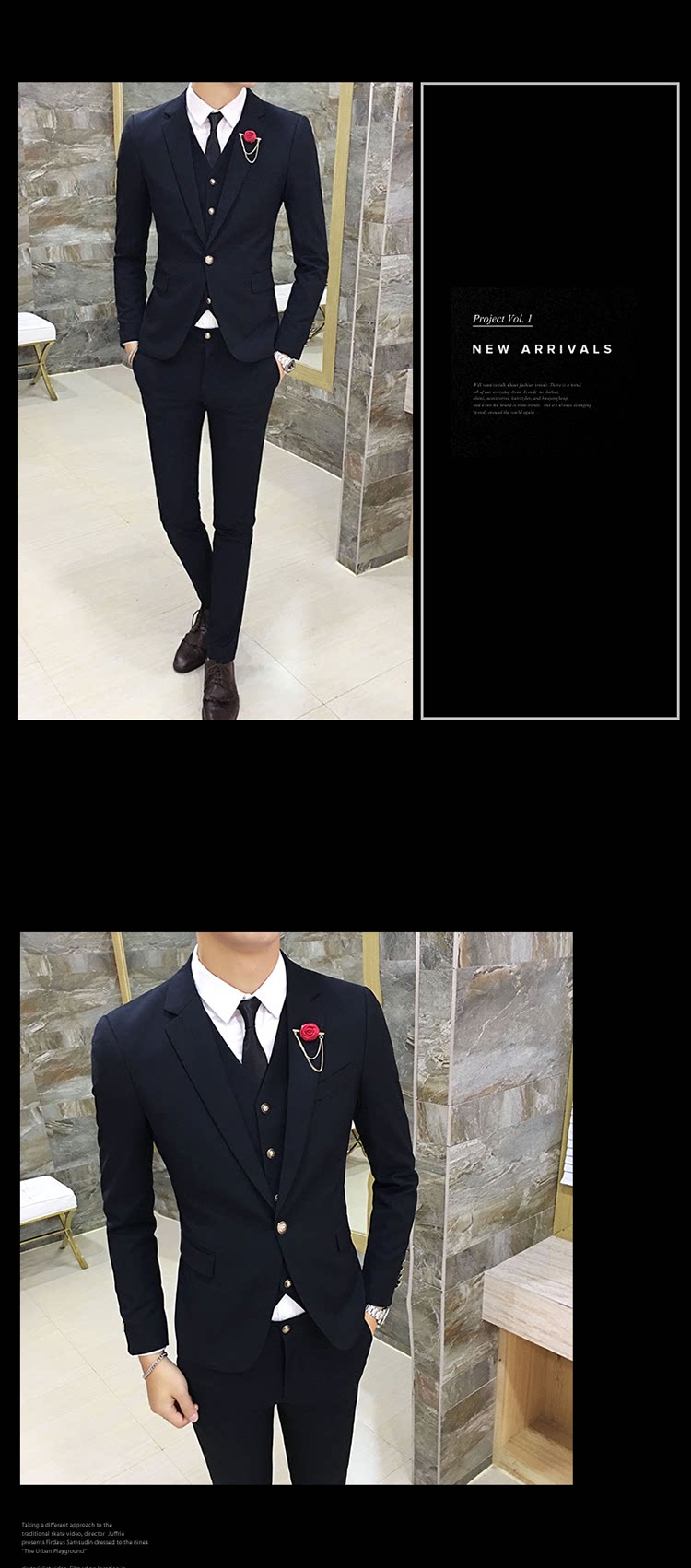 Costume homme en coton pour automne - Ref 1554651 Image 30