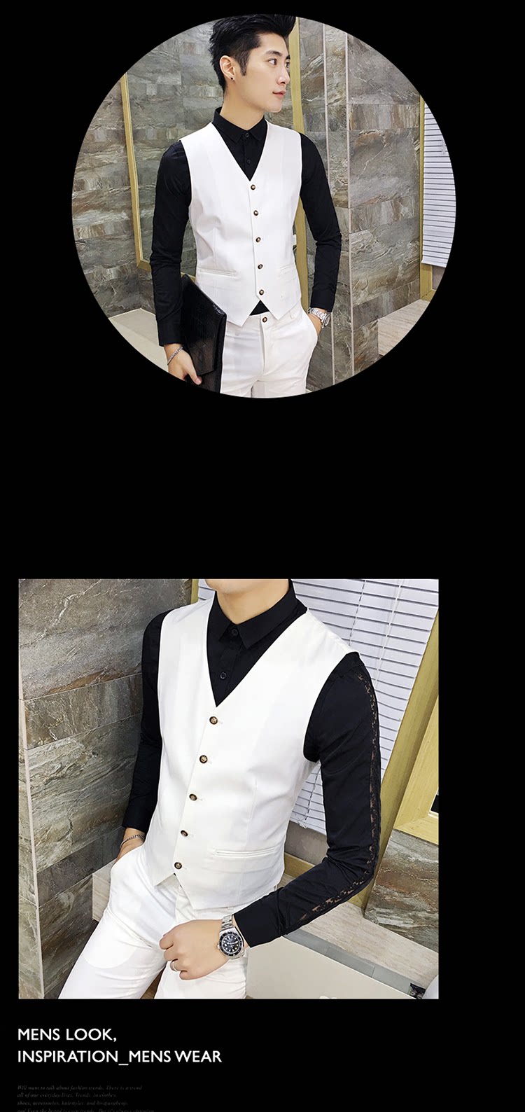 Costume homme en coton pour automne - Ref 1554651 Image 47