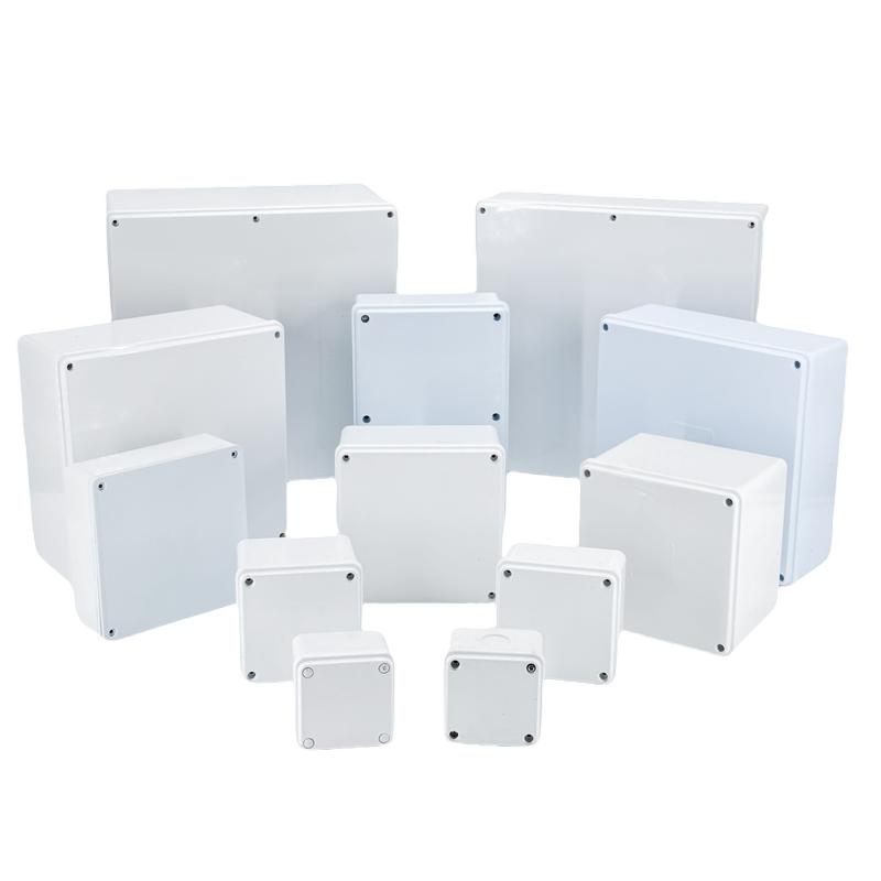 Waterproof Outlet Plastic Box IP65 / Flat Cover Outlet Plastic Box Outdoor Junction Box Monitoring Box Domestic Engineering/Hong Kong