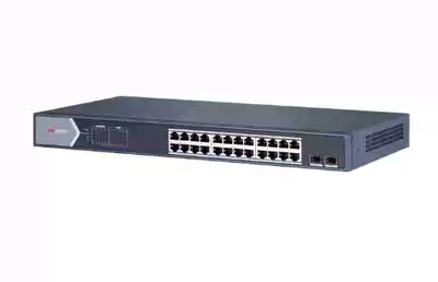 Hikvision DS-3E0526SP-E 24-port Gigabit poe switch low power iron case