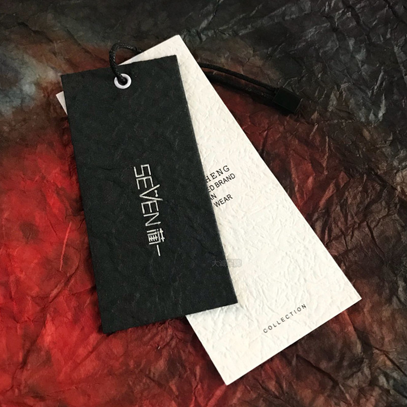 High-end tag custom-made card special art handmade paper men's and women's clothing tag clothing shop clothes tag custom