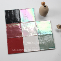 Spanish fantasy color tile toilet hand tile 2021 new toilet wall tile red square kitchen