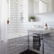 Nordic small white brick kitchen 100*200 tile toilet tile subway brick shop wall brick long bread brick