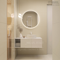 Cream wall tile toilet tile tile tile tile tile tile floor tile TV background wall 2022 new drawing