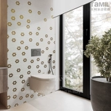 Романтическая французская стиль белая черная мозаичная плитка шестиугональные плитки в северных магазинах, ванная кирпичная настенная плитка