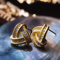 925 silver gilded earnail with gas field for the Silk with European style retro elegant classic