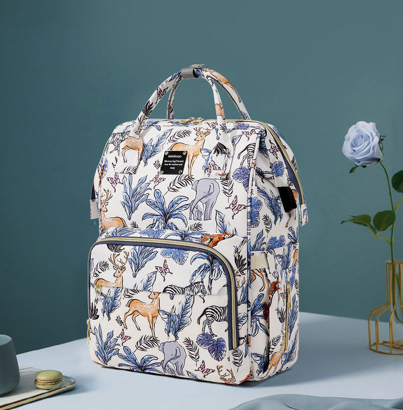 Dokoclub Mommy Bag Multifunction Mother & Baby Bag Double Shoulder Backpack Spicy Mother Fashion Out Mom Bag Trip-Taobao