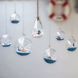 Прозрачная стеклянная бутылка микроам -ландшафт детского сада висящий отдел