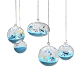 Прозрачная стеклянная бутылка микроам -ландшафт детского сада висящий отдел