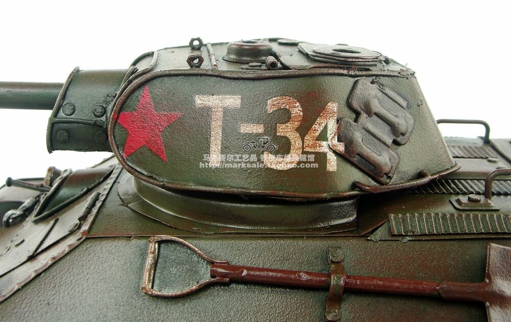 1940 Soviet T-34 main battle tank Wrought iron handmade display