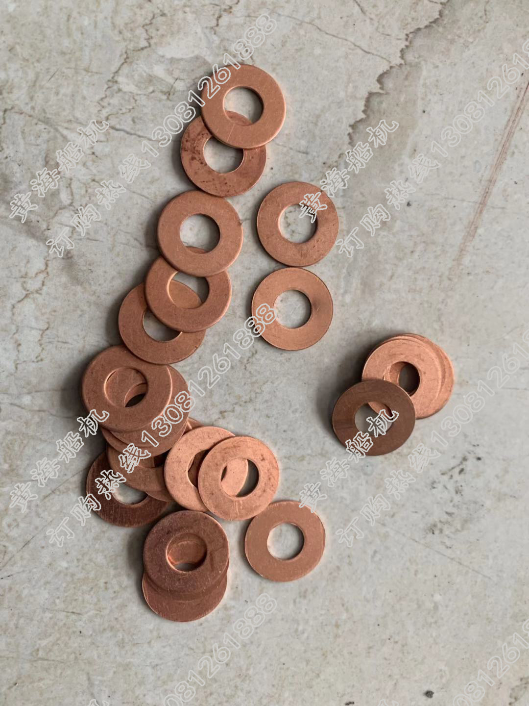 Diesel G128 G6135 injector gasket copper pad oil nozzle pad diesel engine accessories oil head pad