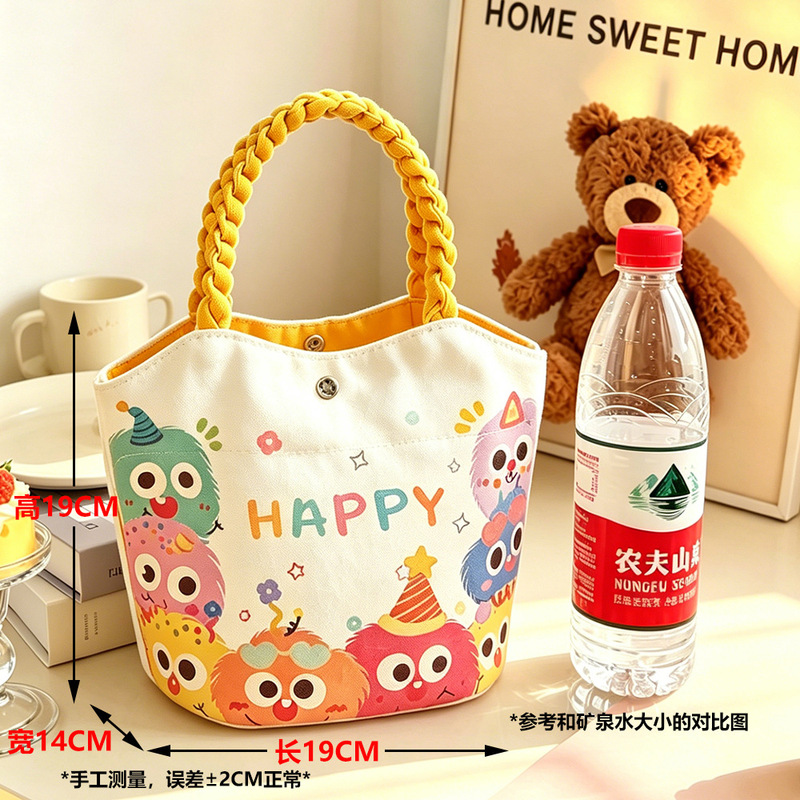2026 Dopamine Vitality Handbag Cartoon Graffiti Bucket Bag Cute Handheld Daily Commuting Bag Gift Bag 2026 Dopamine Vitality Handbag Cartoon Graffiti Bucket Bag Cute Handheld Daily Commuting Bag Gift Bag