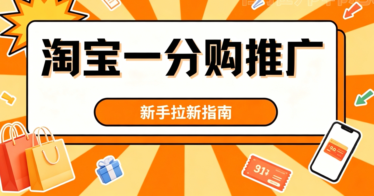 淘宝一分购拉新平台入口:推广口令码如何申请?