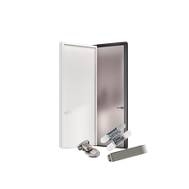 TATA wooden door minimalist bedroom door Two-bedroom door Two-bedroom door package narrow side toilet glass door @001 to the perfect package