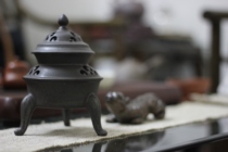 Smoked incense stove Taxie pan incense stove fragrant davening tea Doug supplies Tong Ming hand made defied ceramic incense stove Flinchon