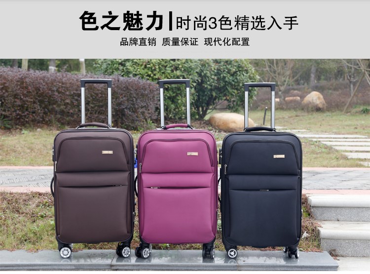 Vali quá khổ phổ biến bánh xe đẩy trường hợp 28 inch nam và nữ Oxford kinh doanh vải vali lên hộp khóa 20 inch - Va li bánh xe vali