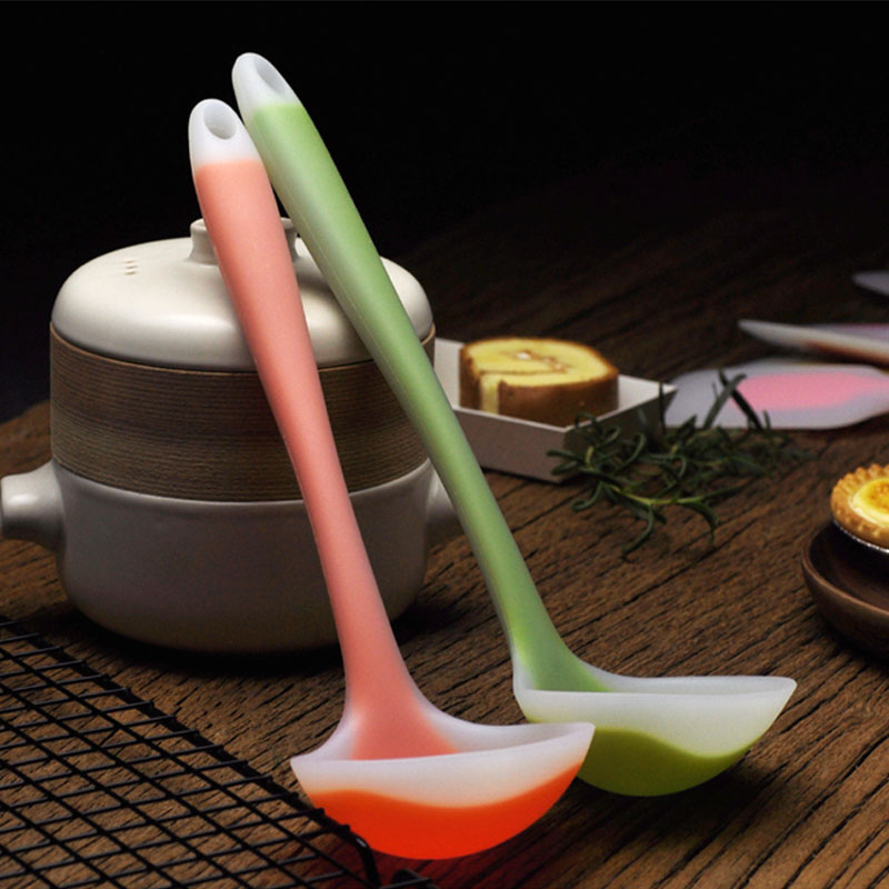 Cross Border Good Goods Food Grade Not Stained With Pan Soup Spoon Silica Gel Small Soup Spoon Rare Rice Spoon Special Meal Shovel Home Rice Spoon