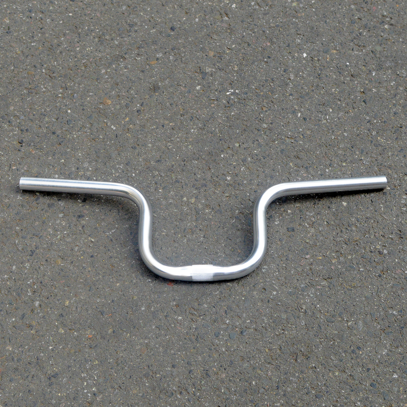 Aluminum Alloy Small Folding Bike Modified with m Handlebar, U-Shaped Handlebar, Polished Silver Curved Handlebar, Swallow Handlebar, Bicycle Handlebar