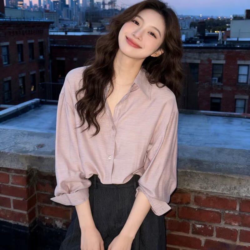 Amssa Counter 2026 Summer New French Retro Lapel Button-Down Elegant Shirt Slimming Commuter Top for Women Amssa Counter 2026 Summer New French Retro Lapel Button-Down Elegant Shirt Slimming Commuter Top for Women