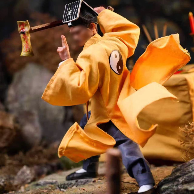 In-Stock Mountainstudio 1/12 Yellow-Cloaked Hero One-Eyed Taoist Cloth-Clothed Action Figure 25090280