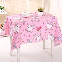 Cartoon tablecloth cute fabric washable living room tablecloth tablecloth table mat cloth rectangular round tablecloth