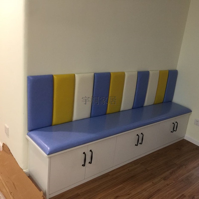 Set to make home Seat Cushion Backrest Hotel Headboard Soft Bag Early Education Early Childhood Anti-Bump Wall Leather High Density Sea Cotton 