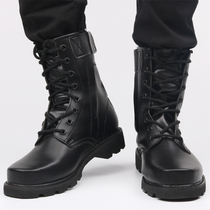 Spring and Autumn Combat Training Boots Steel Head Leather Male Military Fans Boots Wool Boots High Security Boots Special Forces Army Boots
