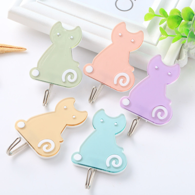 8 cute viscose hooks small fresh walls free of punching dormitory doors behind the home strong viscose hooks