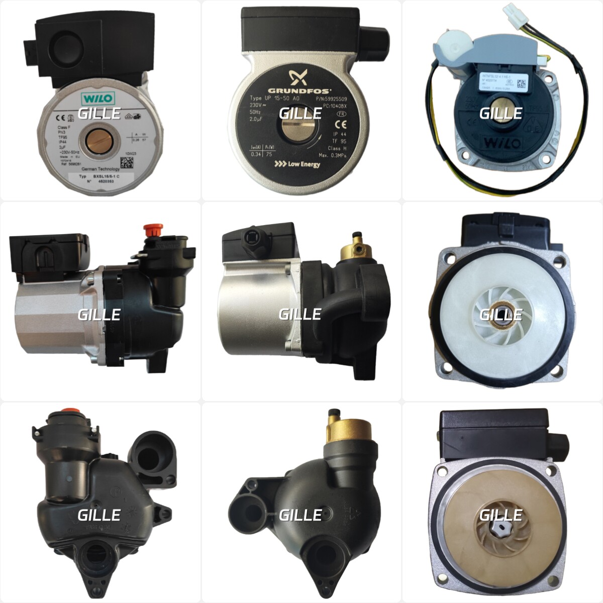 BAXI Earl De Dietrich 壁掛けボイラー付属品：ウォーターポンプモーター、リアハウジングモーター