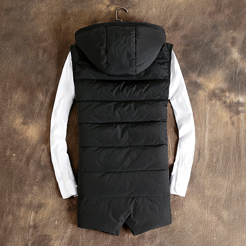 2015冬装男士新款中长款连帽羽绒服<em>马甲</em> <em>QT</em>1