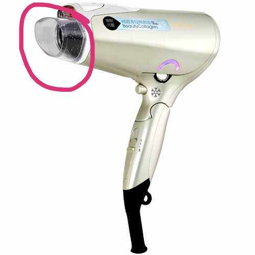 Japan Direct mail TESCOM NTCD40 TCD4000 Hair Dryer Replacement Blow Nozzle Out of Wind Wind Nozzle