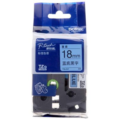 Brother TZe-541 Label Machine Ribbon TZ-541 Blue Bottom Black Label with 18MM PT-7600 2730