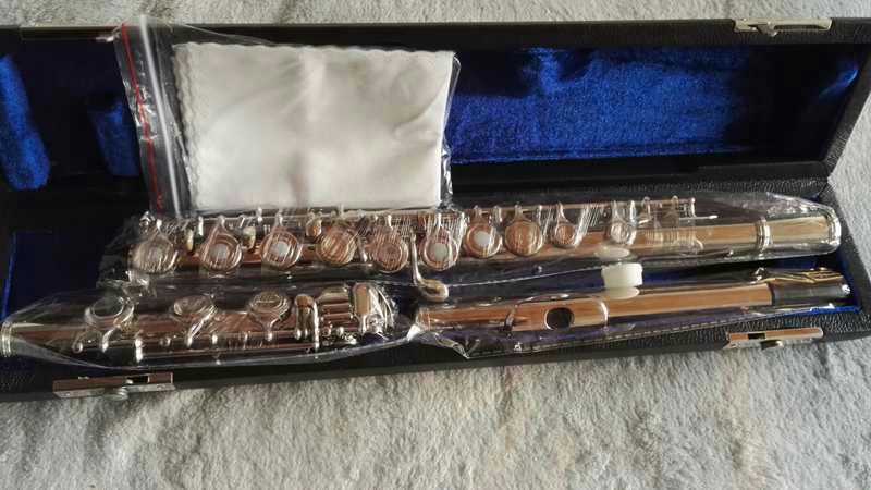 Long flute instrument 17 holes drilled nickel plated silver plated long flute beginner test to play Atlantic long flute
