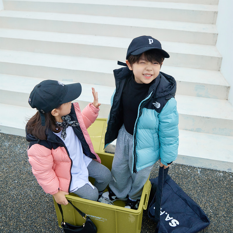 2022 new children's down jacket boys and girls baby coat short section anti-season big children thickened winter clothes foreign style